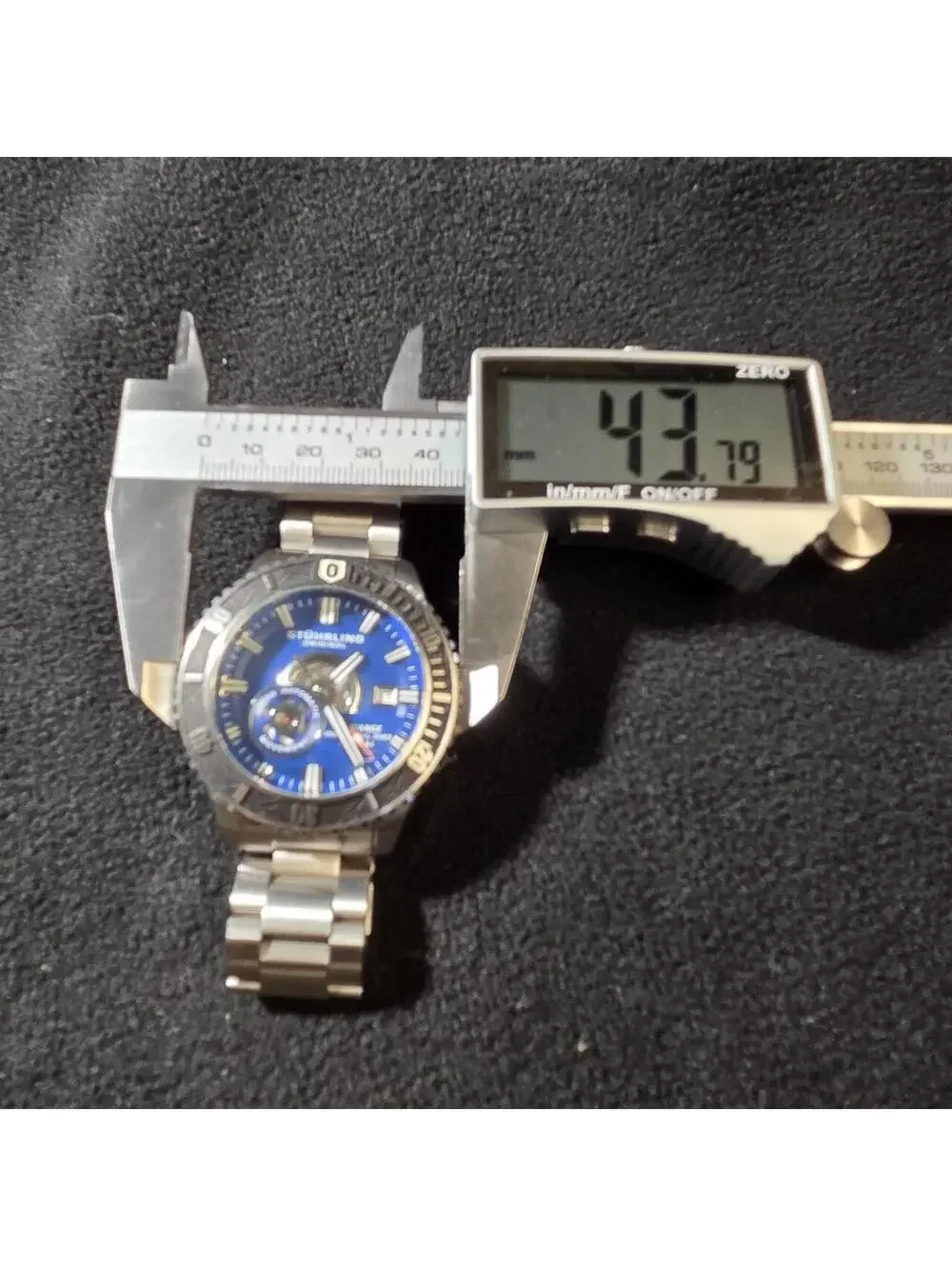 Stuhrling Original Blue Dial Stainless Steel Watch